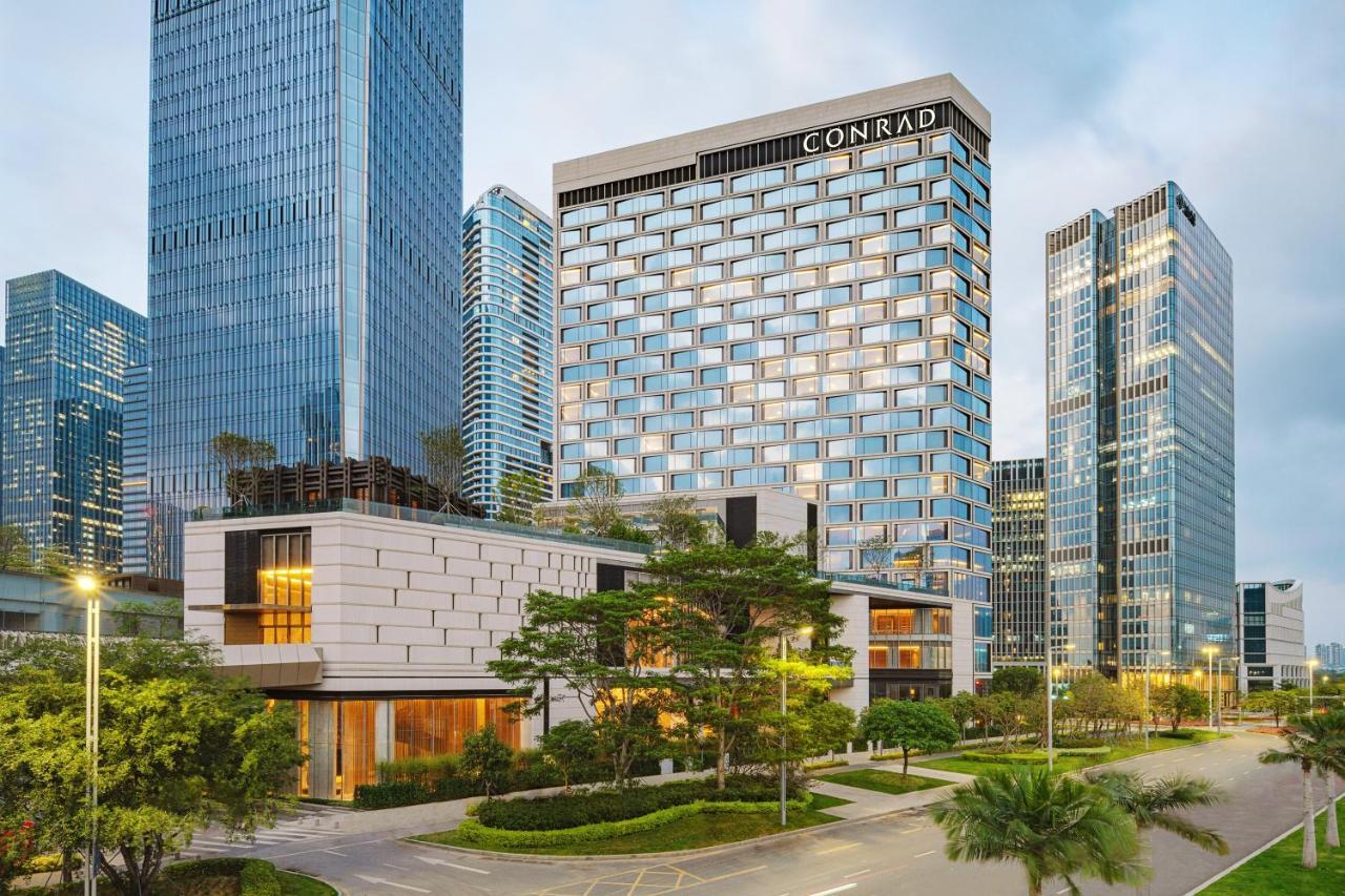 Conrad Shenzhen, The First Art Museum Hotel In Greater Bay Area With The Stunning Bay And Sunset View In The Hotel Terrace Esterno foto