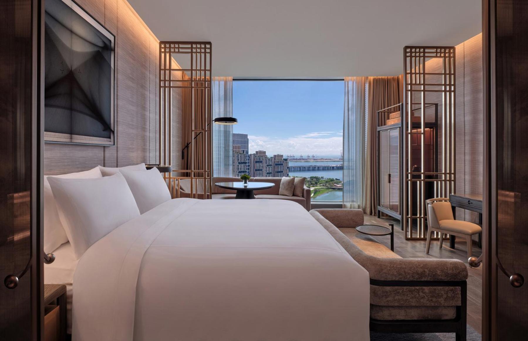 Conrad Shenzhen, The First Art Museum Hotel In Greater Bay Area With The Stunning Bay And Sunset View In The Hotel Terrace Esterno foto