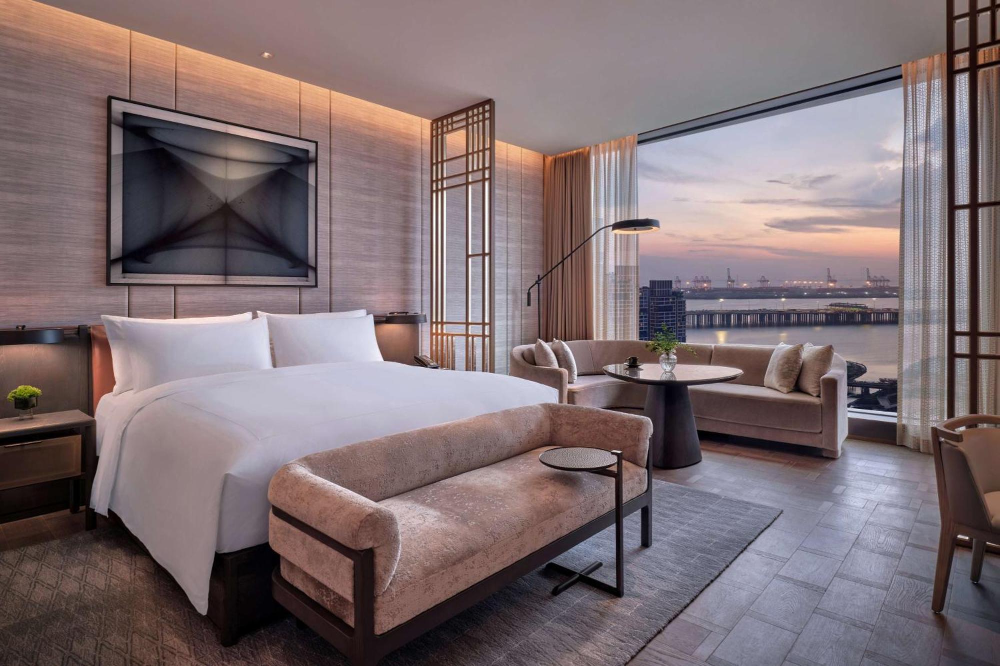 Conrad Shenzhen, The First Art Museum Hotel In Greater Bay Area With The Stunning Bay And Sunset View In The Hotel Terrace Esterno foto