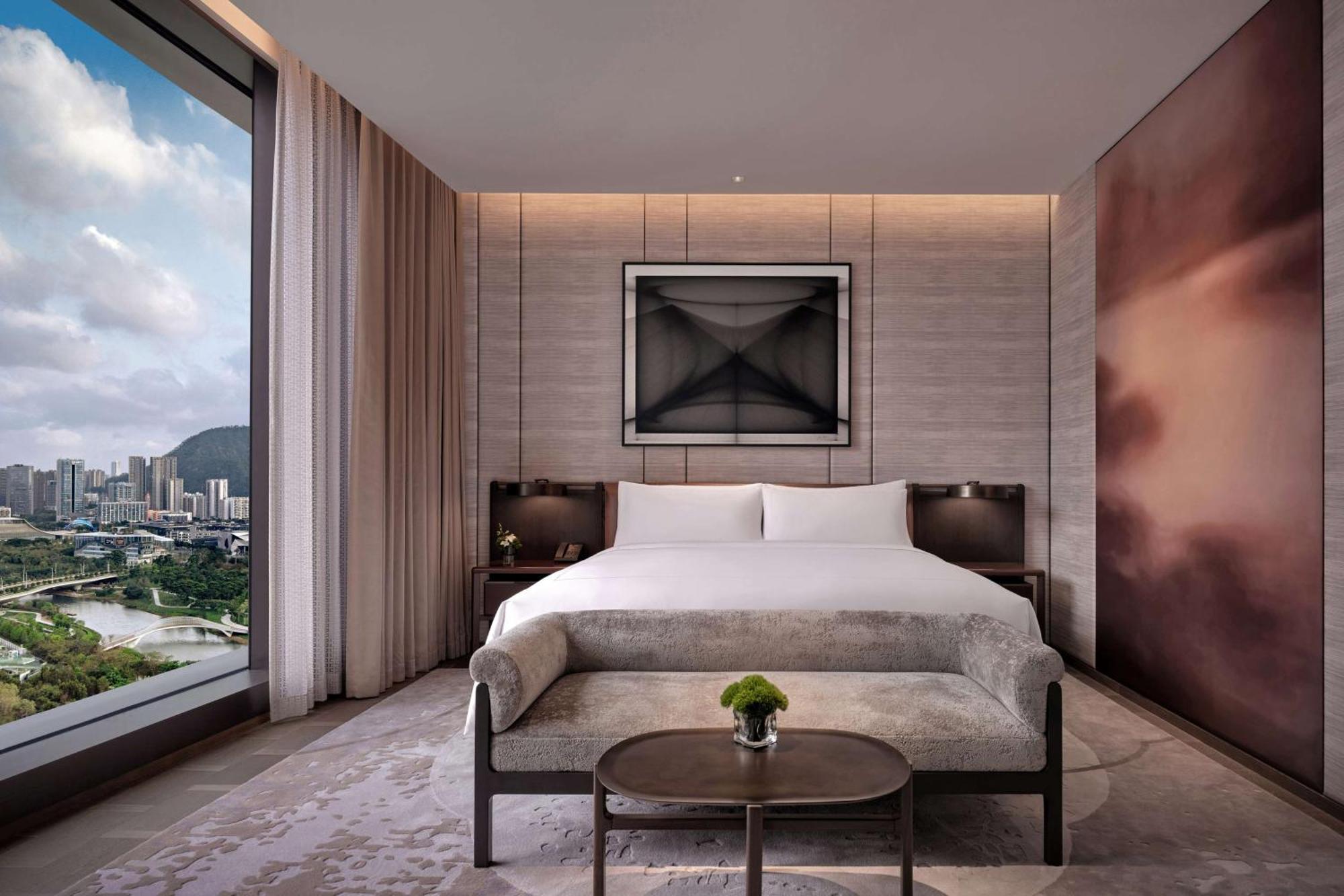 Conrad Shenzhen, The First Art Museum Hotel In Greater Bay Area With The Stunning Bay And Sunset View In The Hotel Terrace Esterno foto