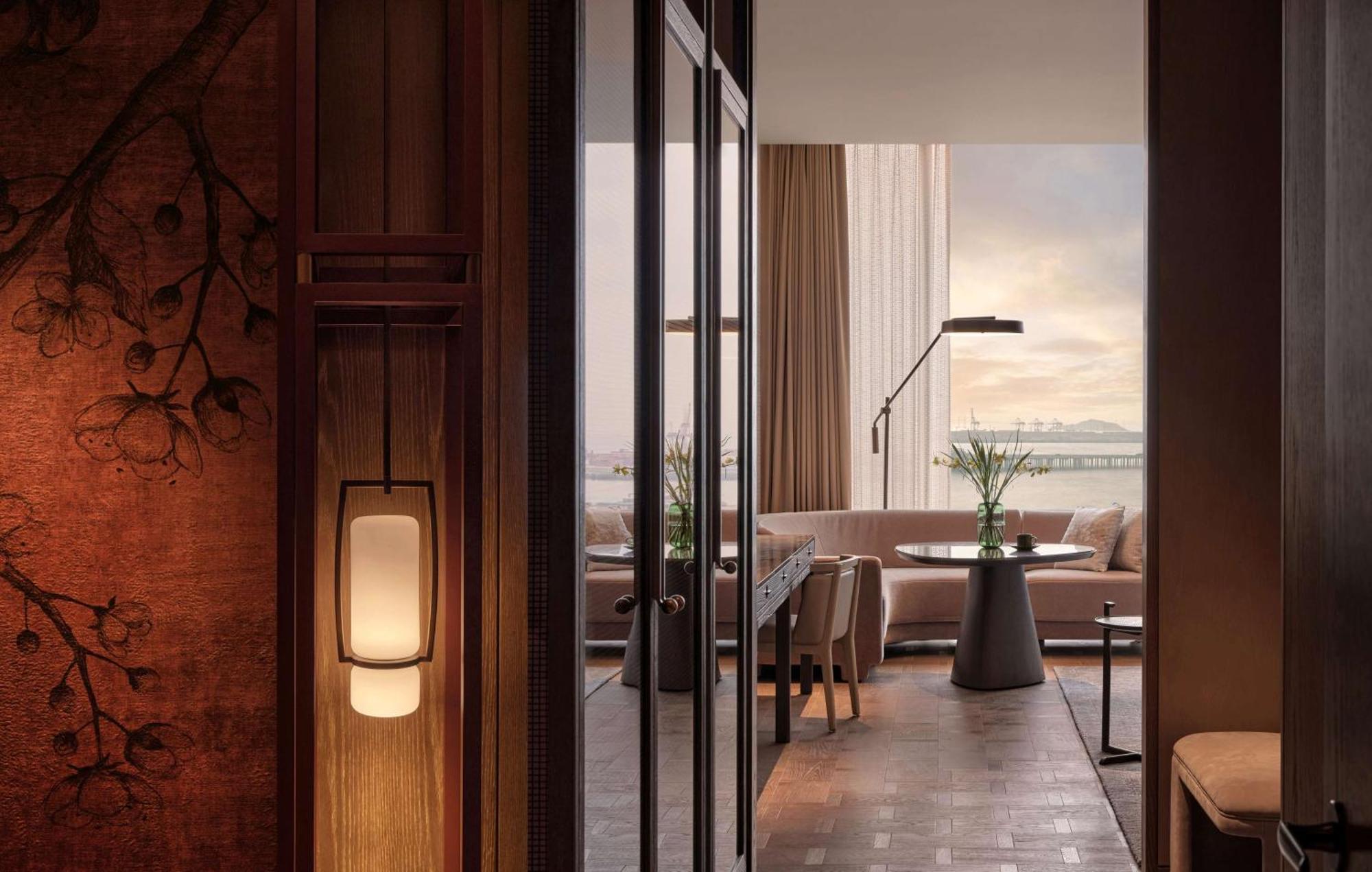 Conrad Shenzhen, The First Art Museum Hotel In Greater Bay Area With The Stunning Bay And Sunset View In The Hotel Terrace Esterno foto