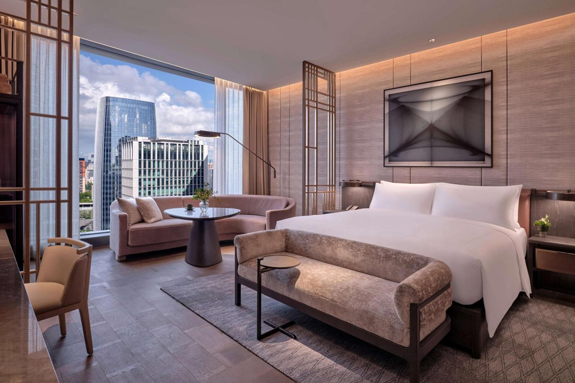 Conrad Shenzhen, The First Art Museum Hotel In Greater Bay Area With The Stunning Bay And Sunset View In The Hotel Terrace Esterno foto