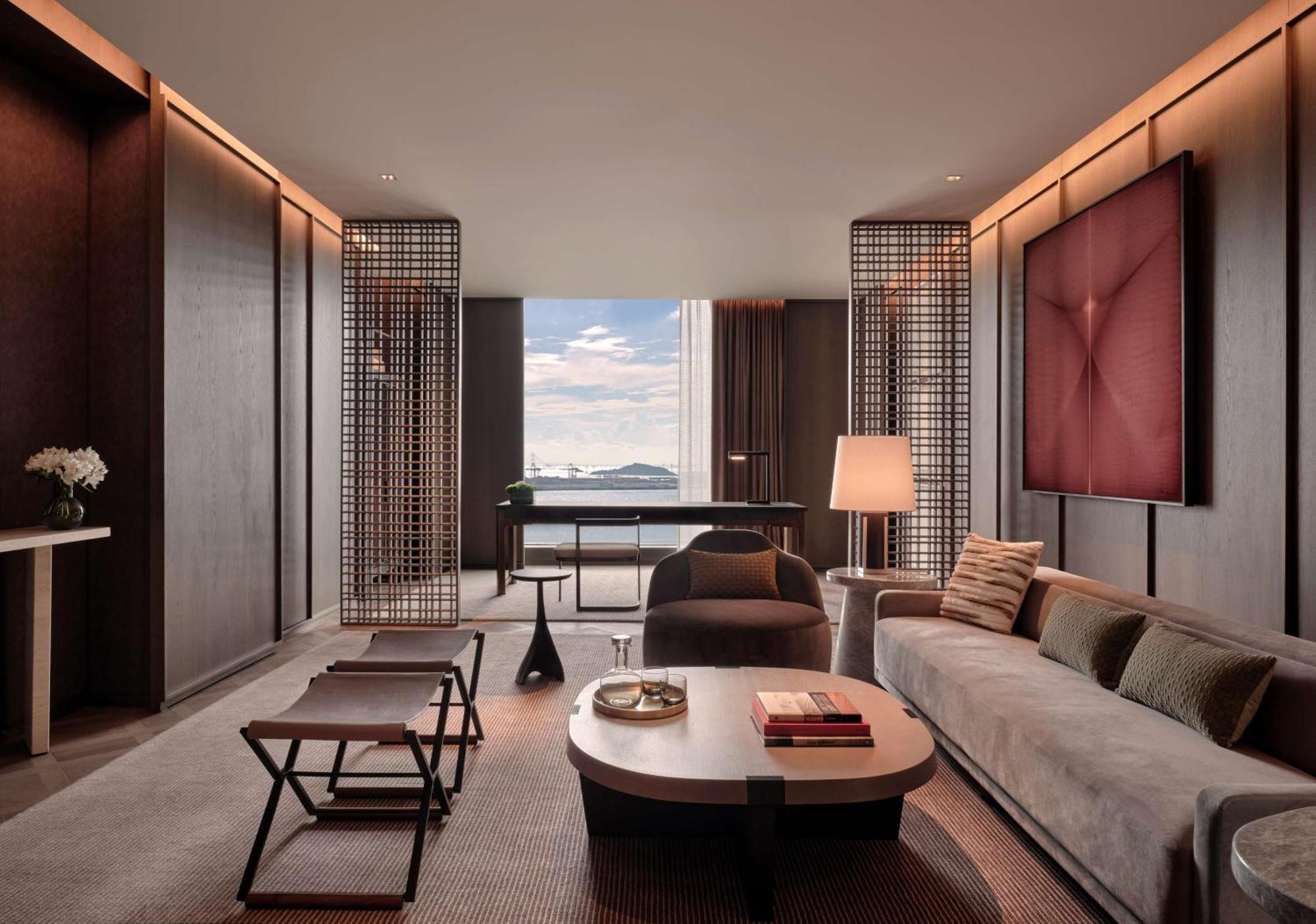 Conrad Shenzhen, The First Art Museum Hotel In Greater Bay Area With The Stunning Bay And Sunset View In The Hotel Terrace Esterno foto