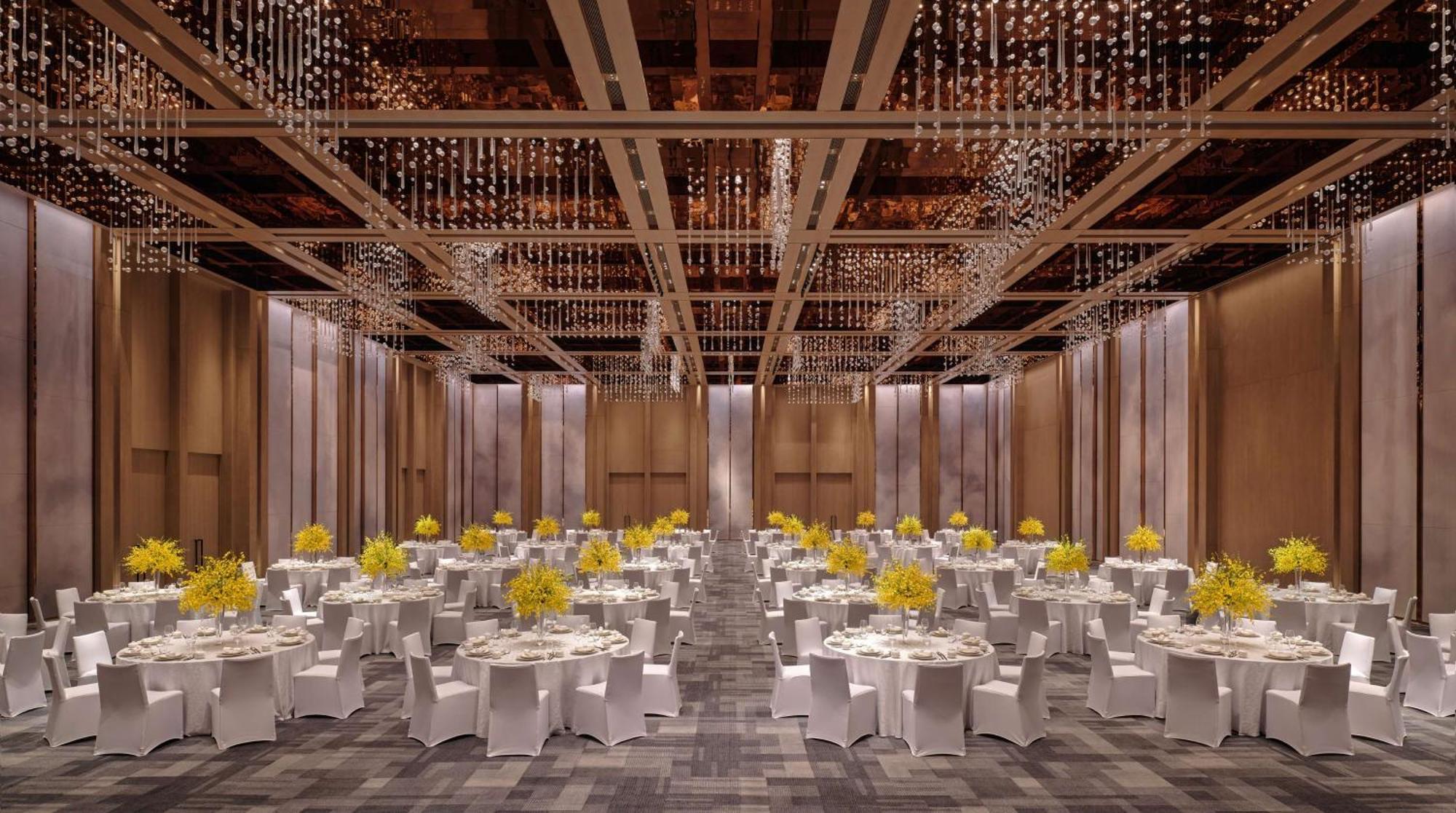 Conrad Shenzhen, The First Art Museum Hotel In Greater Bay Area With The Stunning Bay And Sunset View In The Hotel Terrace Esterno foto