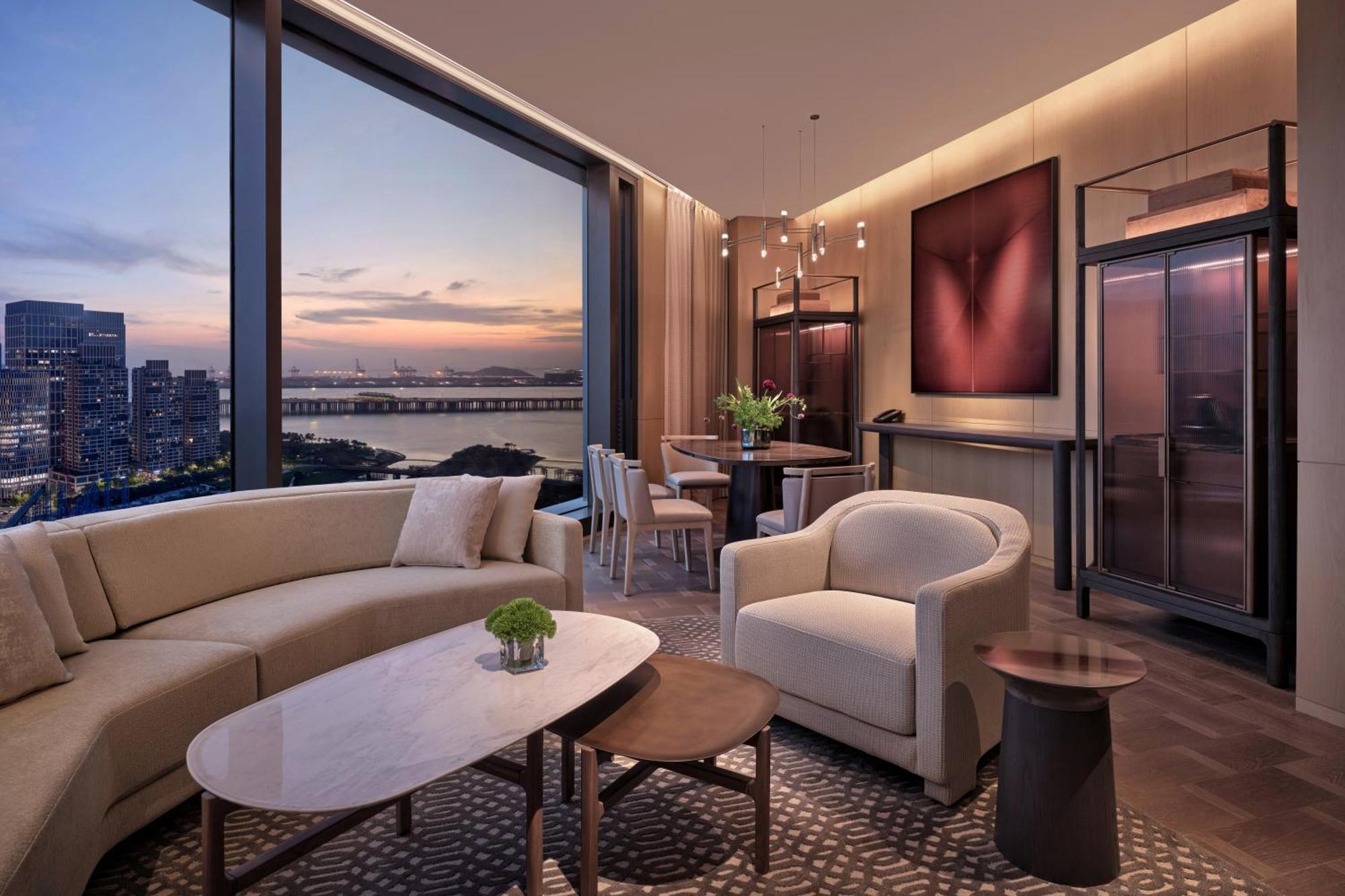 Conrad Shenzhen, The First Art Museum Hotel In Greater Bay Area With The Stunning Bay And Sunset View In The Hotel Terrace Esterno foto