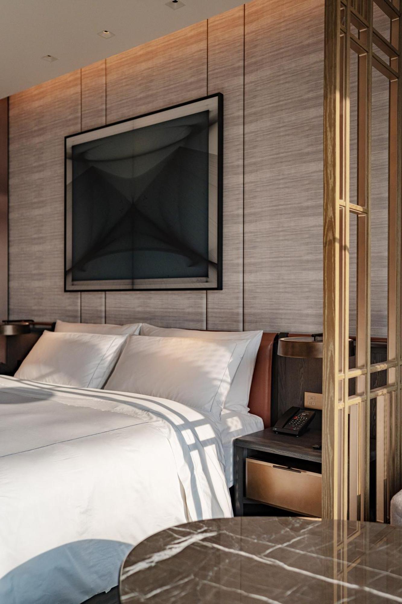 Conrad Shenzhen, The First Art Museum Hotel In Greater Bay Area With The Stunning Bay And Sunset View In The Hotel Terrace Esterno foto