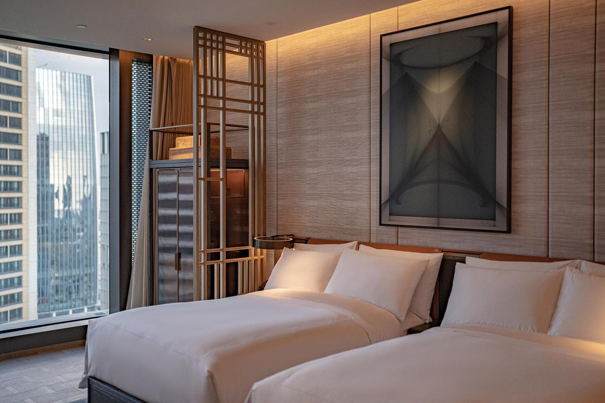 Conrad Shenzhen, The First Art Museum Hotel In Greater Bay Area With The Stunning Bay And Sunset View In The Hotel Terrace Esterno foto