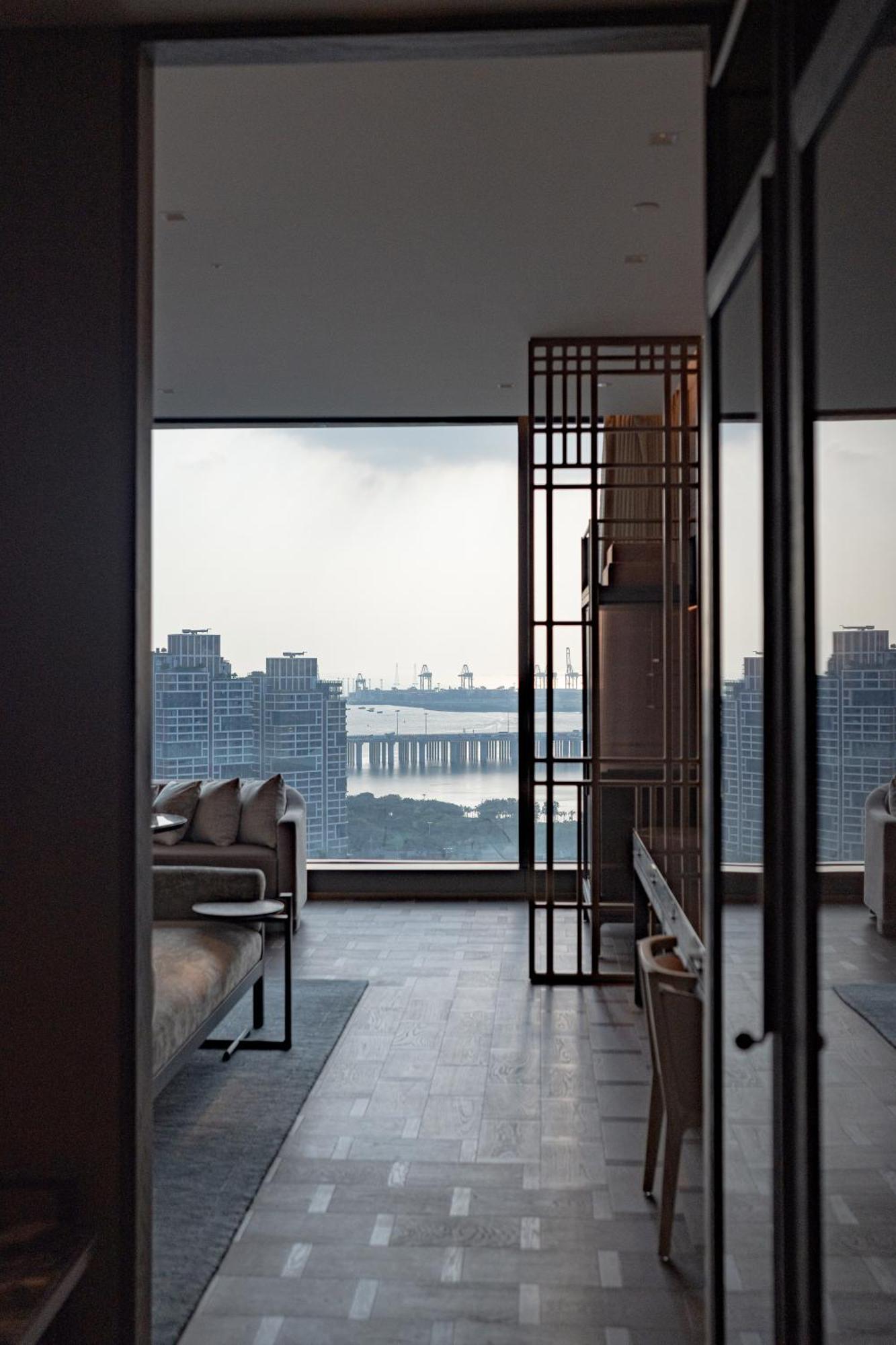 Conrad Shenzhen, The First Art Museum Hotel In Greater Bay Area With The Stunning Bay And Sunset View In The Hotel Terrace Esterno foto